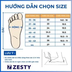 Hướng dẫn chọn size