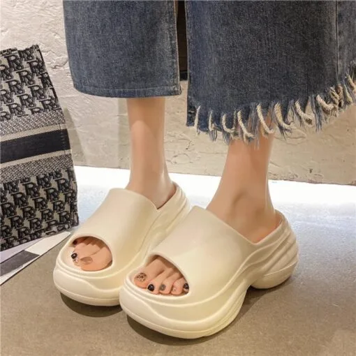 dép bánh mì 6 cm nữ