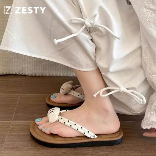 Dép xỏ ngón nữ mèo cá siêu kute chống Zesty siêu