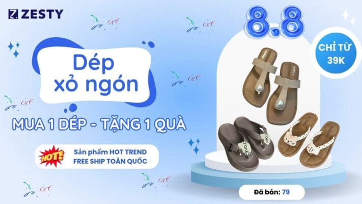 dép xỏ ngón zesty