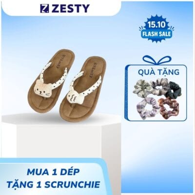 Dép xỏ ngón nữ mèo cá siêu kute chống Zesty
