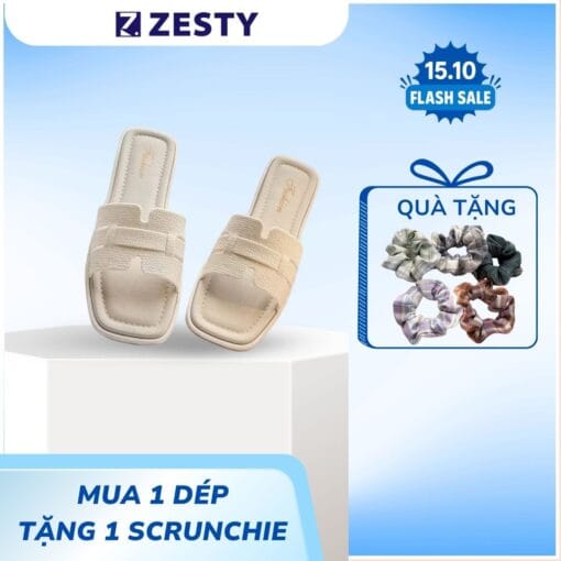Dép chữ H nữ luxury siêu sang chảnh đi chơi đi biển Zesty