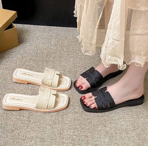 Dép chữ H nữ luxury siêu sang chảnh đi chơi đi biển Zesty